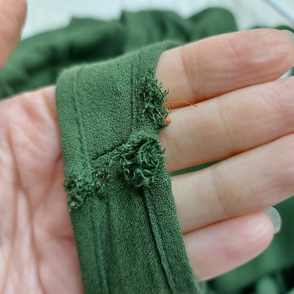 One Teaspoon Synthetic Dinky Teired Tank Dress In Military Green - Picture 16 of 16